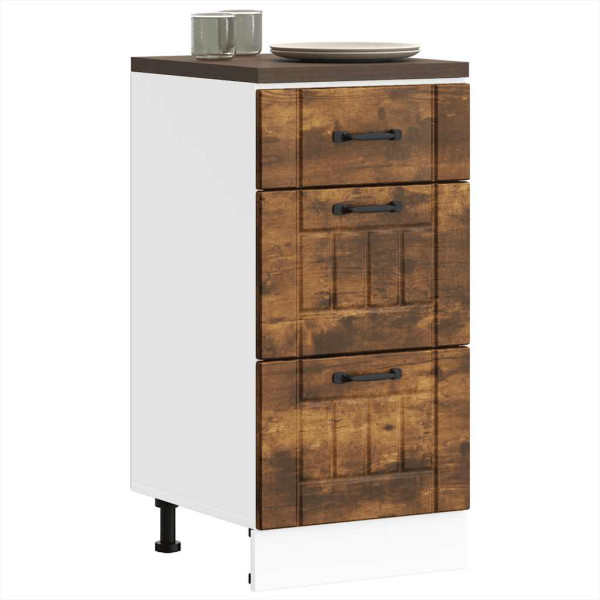 Mueble bajo de cocina Lucca roble ahumado Mueble bajo de cocina Lucca roble ahumado D