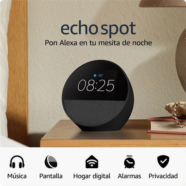 Altavoz Amazon Echo Spot 2024 negro M 5