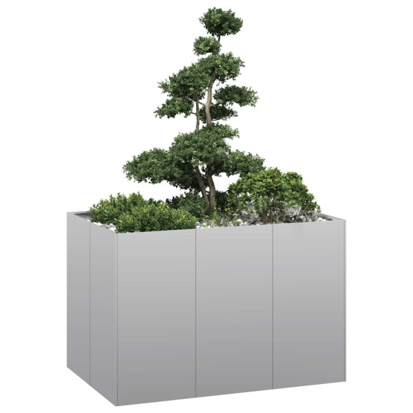 Jardinera 120x80x80 cm de acero galvanizado D