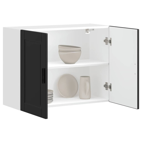 Mueble de pared de cocina Porto madera contrachapada negra Mueble de pared de cocina Porto madera contrachapada negra D