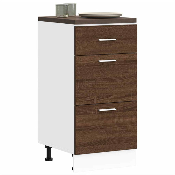Armario bajo de roble marrón 40x46x81.5 cm madera de ingeniería Armario bajo de roble marrón 40x46x81.5 cm madera de ingeniería D