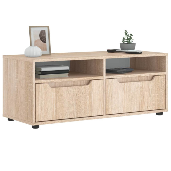 Mueble de TV VISNES roble sonoma 100x40x38 cm madera ingeniería Mueble de TV VISNES roble sonoma 100x40x38 cm madera ingeniería D