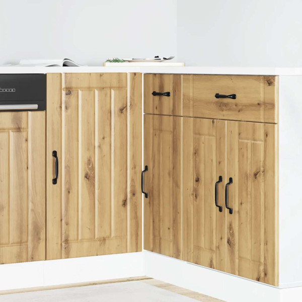 Mueble bajo para fregadero Lucca madera artesanal de roble Mueble bajo para fregadero Lucca madera artesanal de roble D