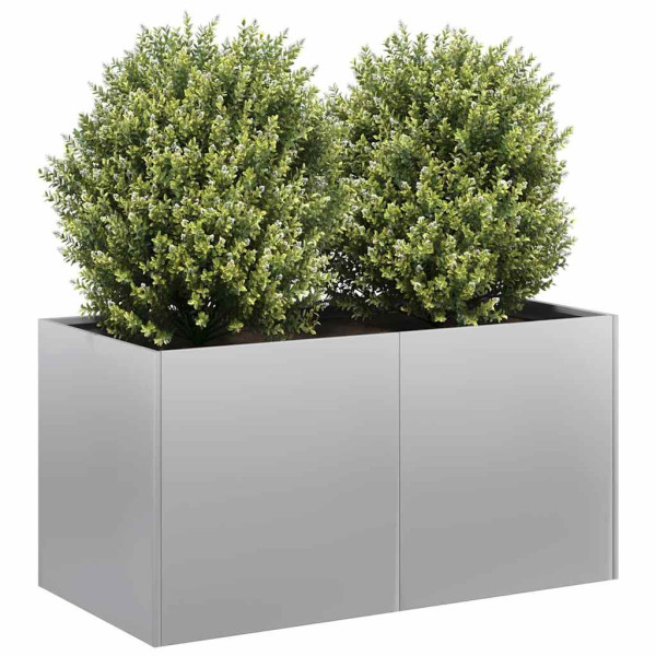 Jardinera 80x40x40 cm de acero galvanizado D