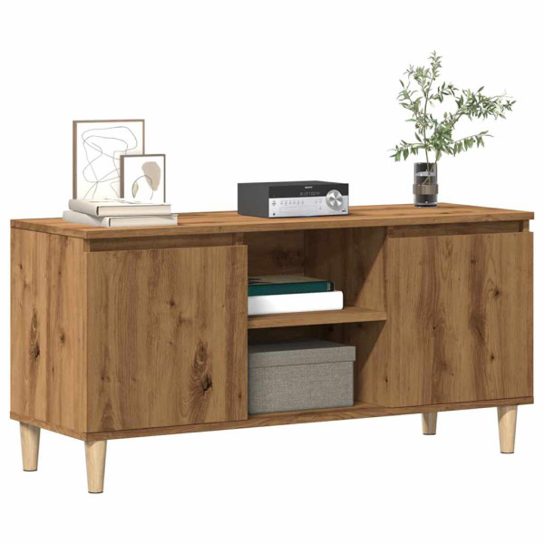 Mueble para TV madera de ingeniería roble artisan 102x35x50 cm Mueble para TV madera de ingeniería roble artisan 102x35x50 cm D