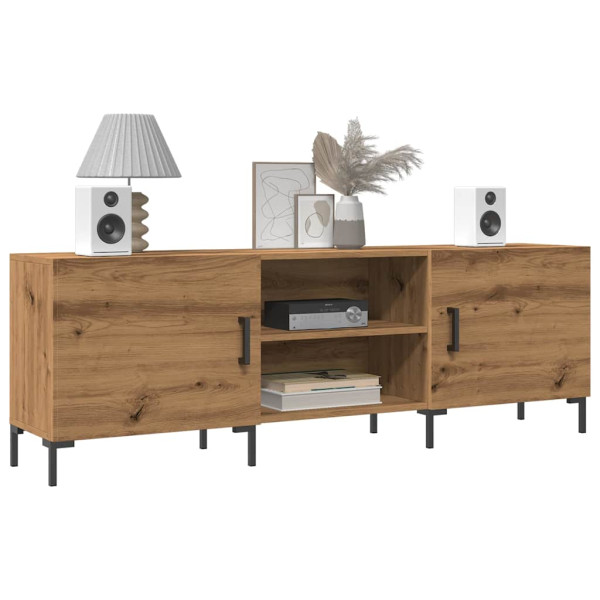 Mueble de TV madera de ingeniería roble artisan 150x30x50 cm Mueble de TV madera de ingeniería roble artisan 150x30x50 cm D