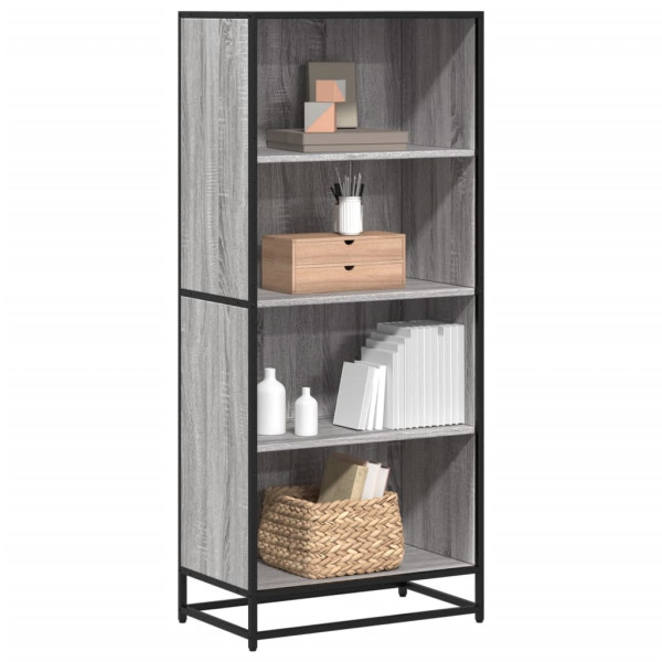 Estantería de madera de ingeniería gris Sonoma 60x35x139 cm Estantería de madera de ingeniería gris Sonoma 60x35x139 cm D
