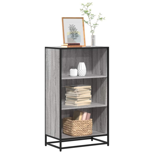Estantería madera ingeniería gris sonoma 60x35x107.5 cm Estantería madera ingeniería gris sonoma 60x35x107.5 cm D