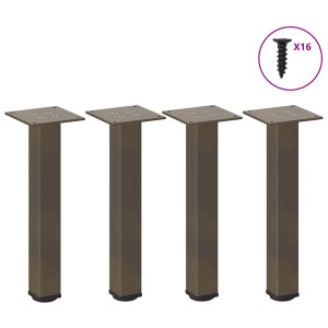 Padrões para a mesa central 4 pcs de aço natural 42-44 cm D