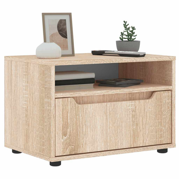 Mueble de TV VISNES roble sonoma 60x40x38 cm madera ingeniería Mueble de TV VISNES roble sonoma 60x40x38 cm madera ingeniería D