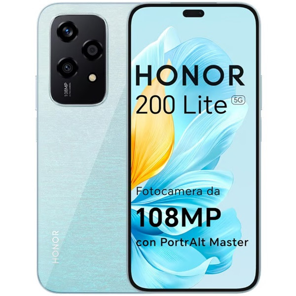 Honor 200 Lite 5G dual sim 8GB RAM 256GB céu azul D