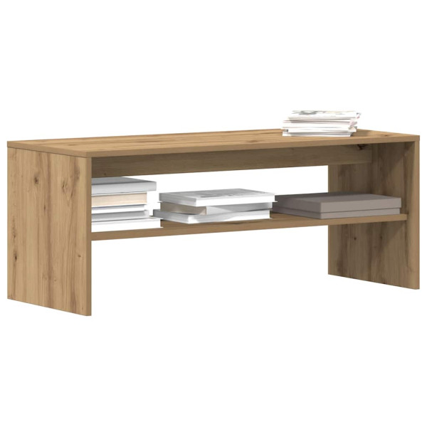 Mueble de TV madera de ingeniería roble artisan 100x40x40 cm Mueble de TV madera de ingeniería roble artisan 100x40x40 cm D