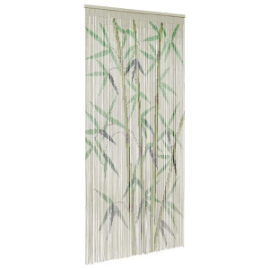 Cortina para puerta insectos estampado de bambú 100x220cm bambú D