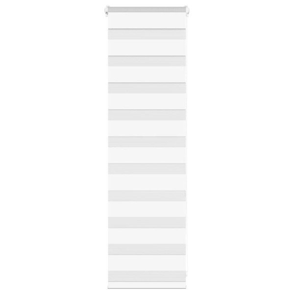 Estor cebra blanco 45x100 cm tejido ancho 40.9 cm poliéster D