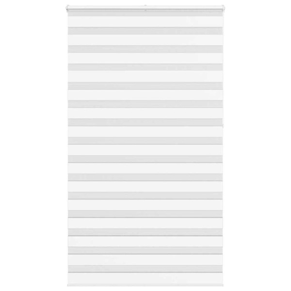 Estor cebra blanco 130x230 cm tejido ancho 125.9 cm poliéster D