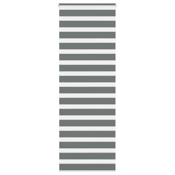 Estor cebra gris oscuro 85x230cm tejido ancho 80.9 cm poliéster D