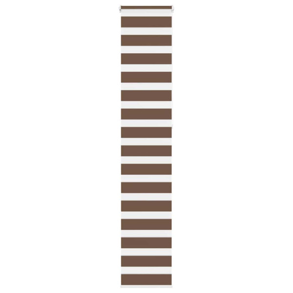Estor cebra marrón 50x230 cm tejido ancho 45.9 cm poliéster D