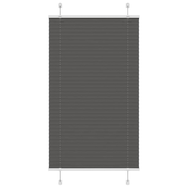 Estor Plisado negro 75x150 cm Tela Ancho 74.4 cm Poliéster D