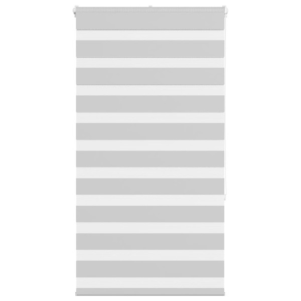 Estor cebra gris claro 80x150 cm tejido ancho 75.9 cm poliéster D