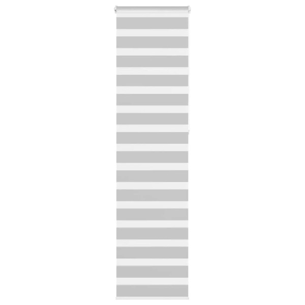 Estor cebra gris claro 60x230 cm tejido ancho 55.9 cm poliéster D
