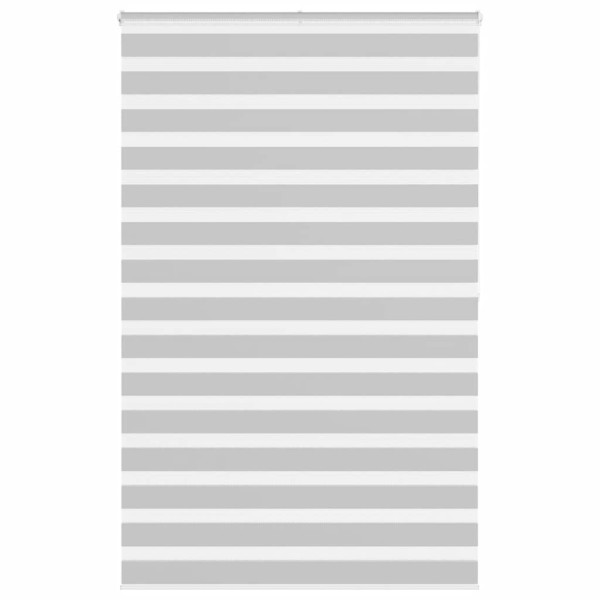 Estor cebra gris claro 150x200cm tejido ancho 145.9cm poliéster D