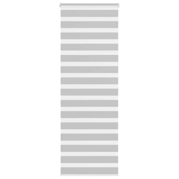 Estor cebra gris claro 75x200cm tejido ancho 70.9 cm poliéster D