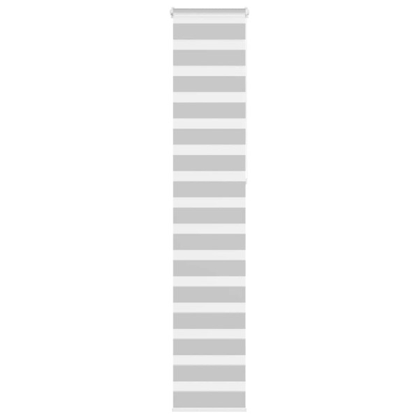 Estor cebra gris claro 50x230 cm tejido ancho 45.9 cm poliéster D
