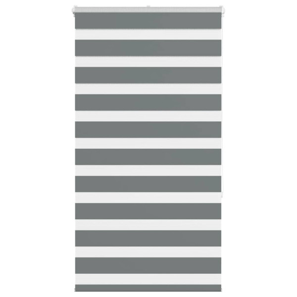 Estor cebra gris oscuro 75x150cm tejido ancho 70.9 cm poliéster D