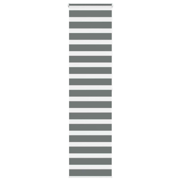 Estor cebra gris oscuro 70x200cm tejido ancho 65.9 cm poliéster D