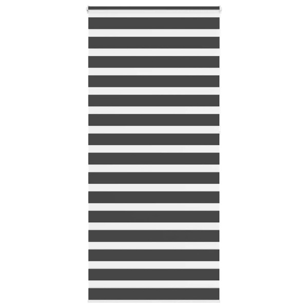 Estor cebra negro 105x230 cm tejido ancho 100.9 cm poliéster D