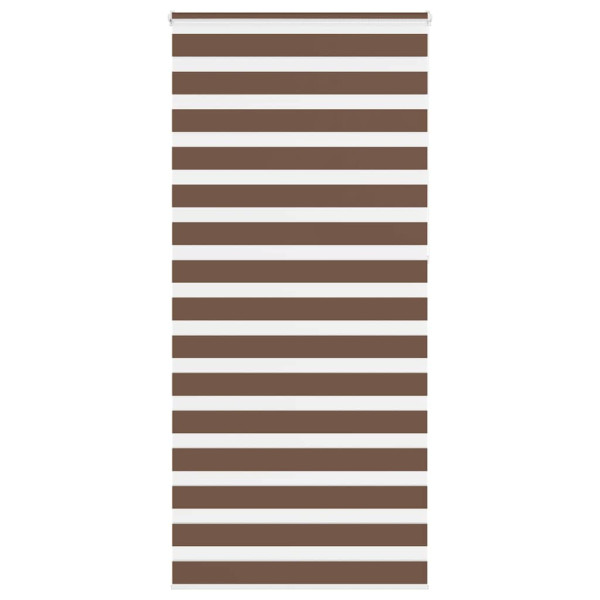 Estor cebra marrón 105x230 cm tejido ancho 100.9 cm poliéster D