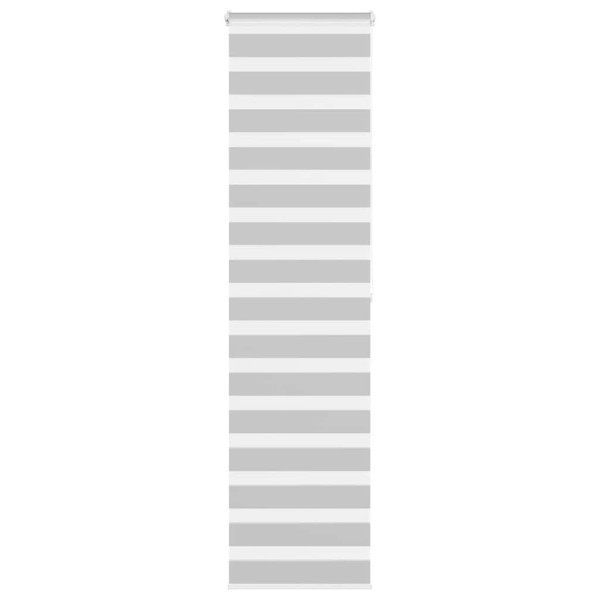 Estor cebra gris claro 60x200cm tejido ancho 55.9 cm poliéster D
