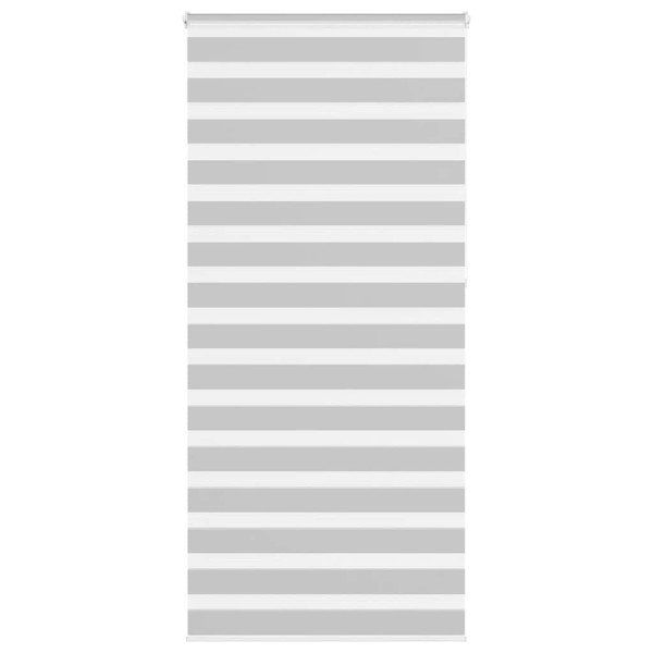 Estor cebra gris claro 95x230 cm tejido ancho 90.9 cm poliéster D