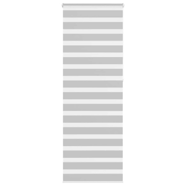 Estor cebra gris claro 70x230 cm tejido ancho 65.9 cm poliéster D