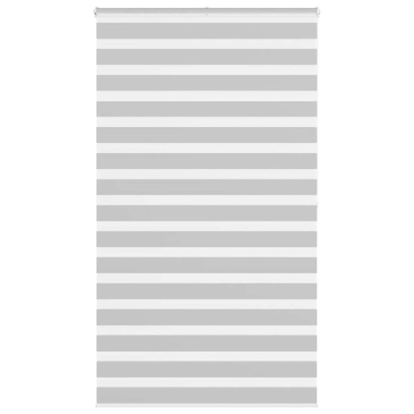 Estor cebra gris claro 130x200cm tejido ancho 125.9cm poliéster D