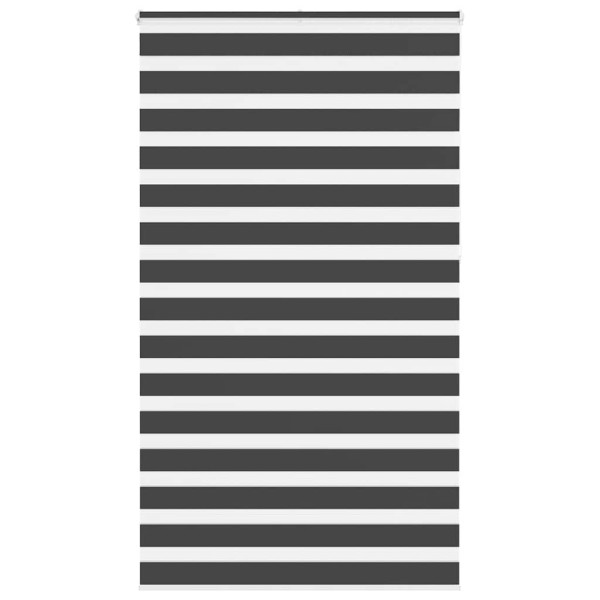 Estor cebra negro 130x230 cm tejido ancho 125.9 cm poliéster D