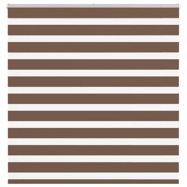 Estor cebra marrón 150x100 cm tejido ancho 145.9 cm poliéster D
