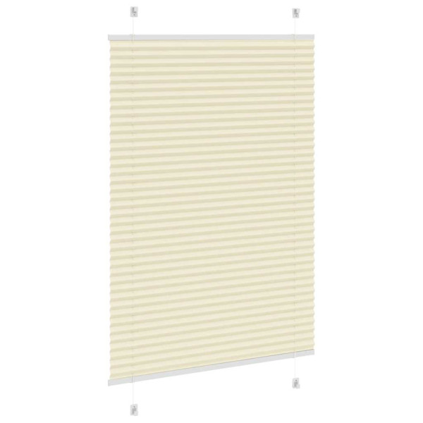 Estor Plisado crema 85x100 cm Tela Ancho 84.4 cm Poliéster D