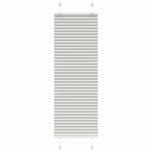 Estor Plisado gris claro 45x100 cm Tela Ancho 44.4 cm Poliéster D