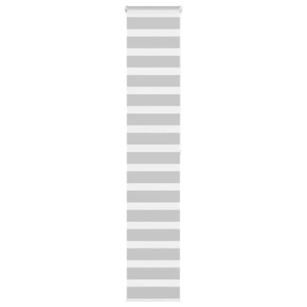 Estor cebra gris claro 50x200cm tejido ancho 45.9 cm poliéster D