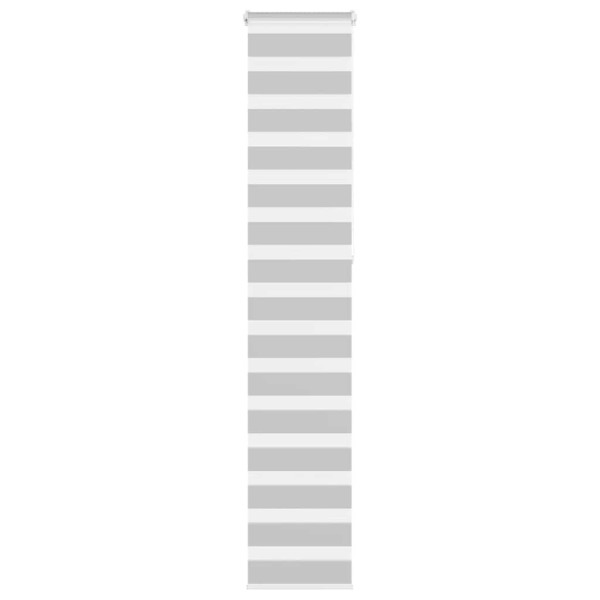 Estor cebra gris claro 45x230 cm tejido ancho 40.9 cm poliéster D