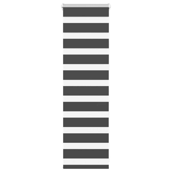 Estor cebra negro 55x100 cm tejido ancho 50.9 cm poliéster D
