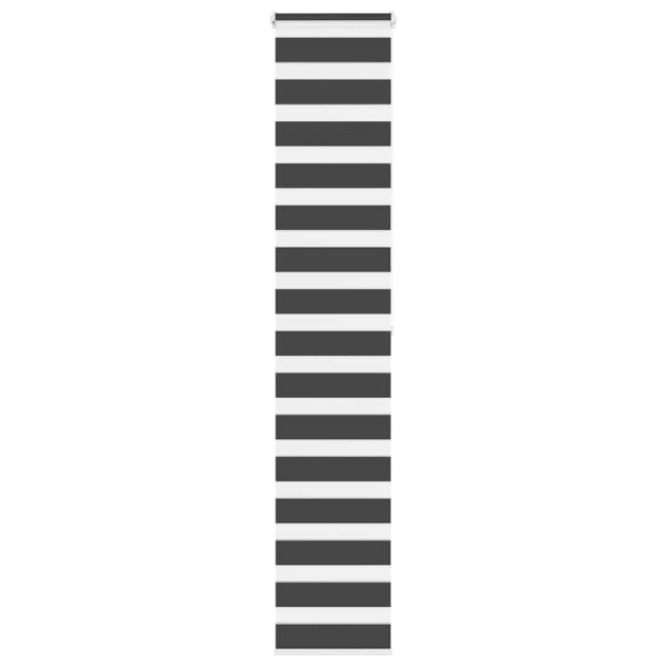 Estor cebra negro 40x200 cm tejido ancho 35.9 cm poliéster D