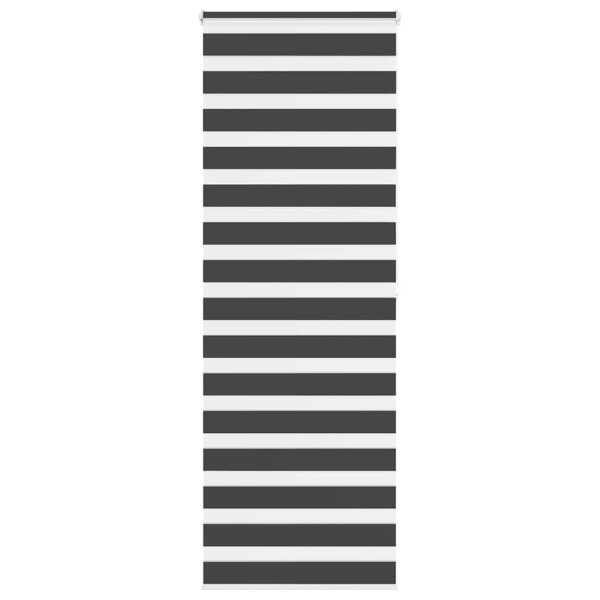 Estor cebra negro 75x200 cm tejido ancho 70.9 cm poliéster D