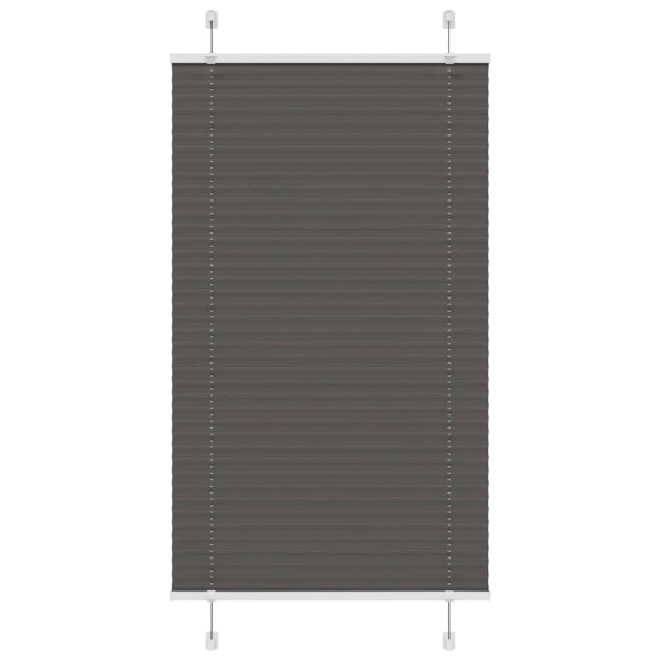 Estor Plisado negro 75x100 cm Tela Ancho 74.4 cm Poliéster D