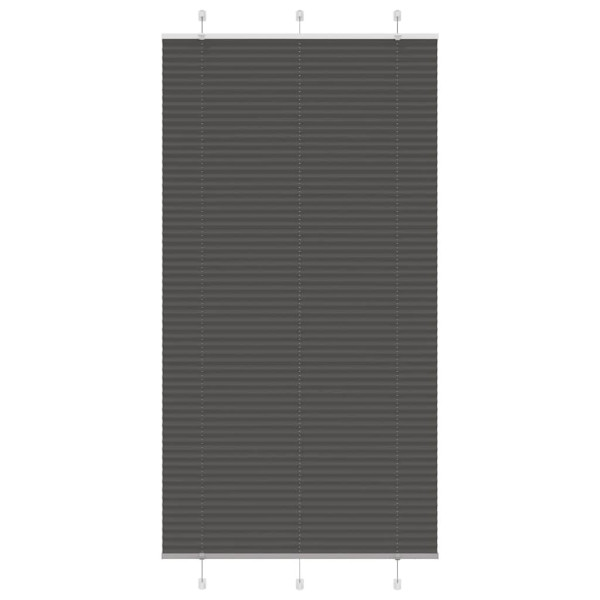 Estor Plisado negro 105x200 cm Tela Ancho 104.4 cm Poliéster D