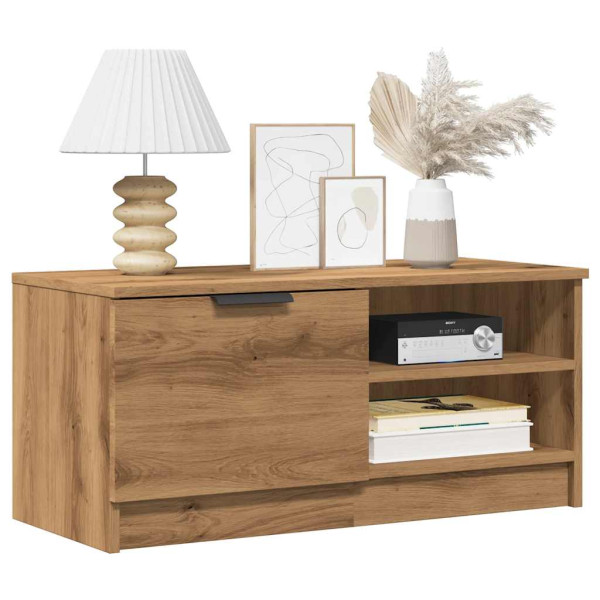 Muebles para TV 2 uds madera roble artisan 80x35x36.5 cm Muebles para TV 2 uds madera roble artisan 80x35x36.5 cm D