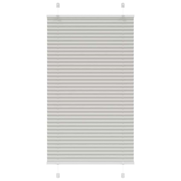 Estor Plisado gris claro 80x150 cm Tela Ancho 79.4 cm Poliéster D
