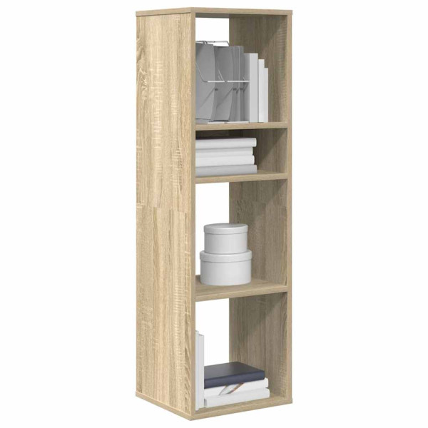 Estantería madera de ingeniería color roble sonoma 34x31x112 cm D