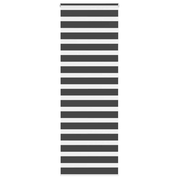 Estor cebra negro 85x230 cm tejido ancho 80.9 cm poliéster D